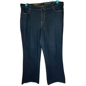 DenimLite Dark Wash Bootcut Jeans Size 18 Tall